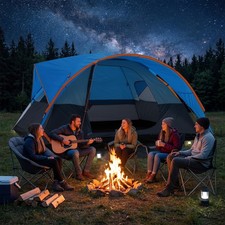 8 Person Camping Tent Spacious Family Tents for Camping Hiking 3500mm Waterproof