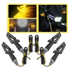 12V Motorcycle LED Turn Signal Blinker Light Amber Indicator Light High Bright