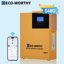 ECO-WORTHY 3500W 48V Solar hybrid Inverter MPPT 80A Controller for Solar Kit