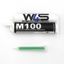 Wired4Signs Marine 2 Part Structural Methacrylate White Adhesive 50ml Cartridge