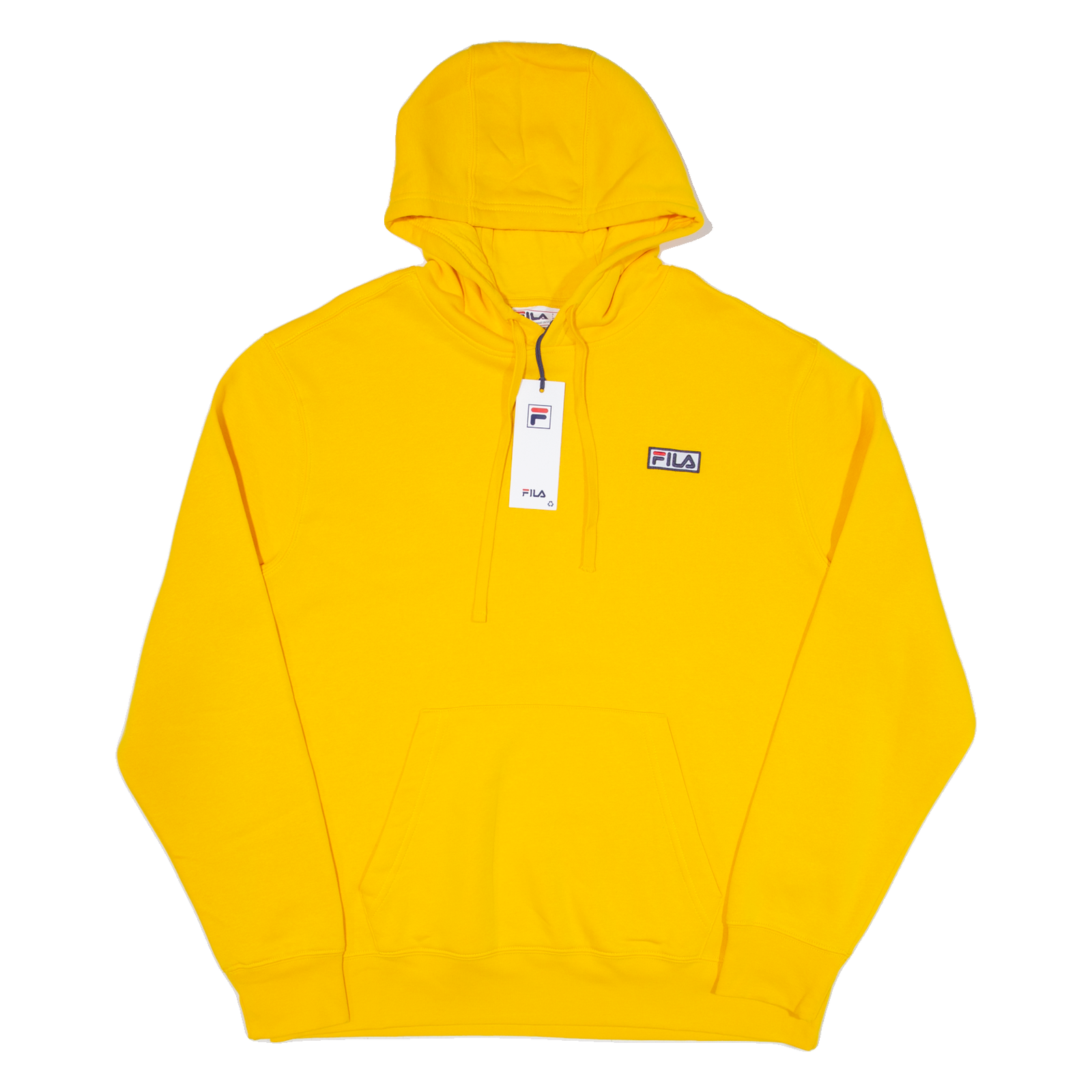 FILA Felpa con Cappuccio Uomo Giallo L
