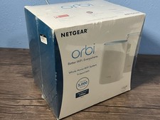 Netgear Orbi AC3000 Tri-Band Wireless Router - White, Pack of 2 RBK50-100NAS
