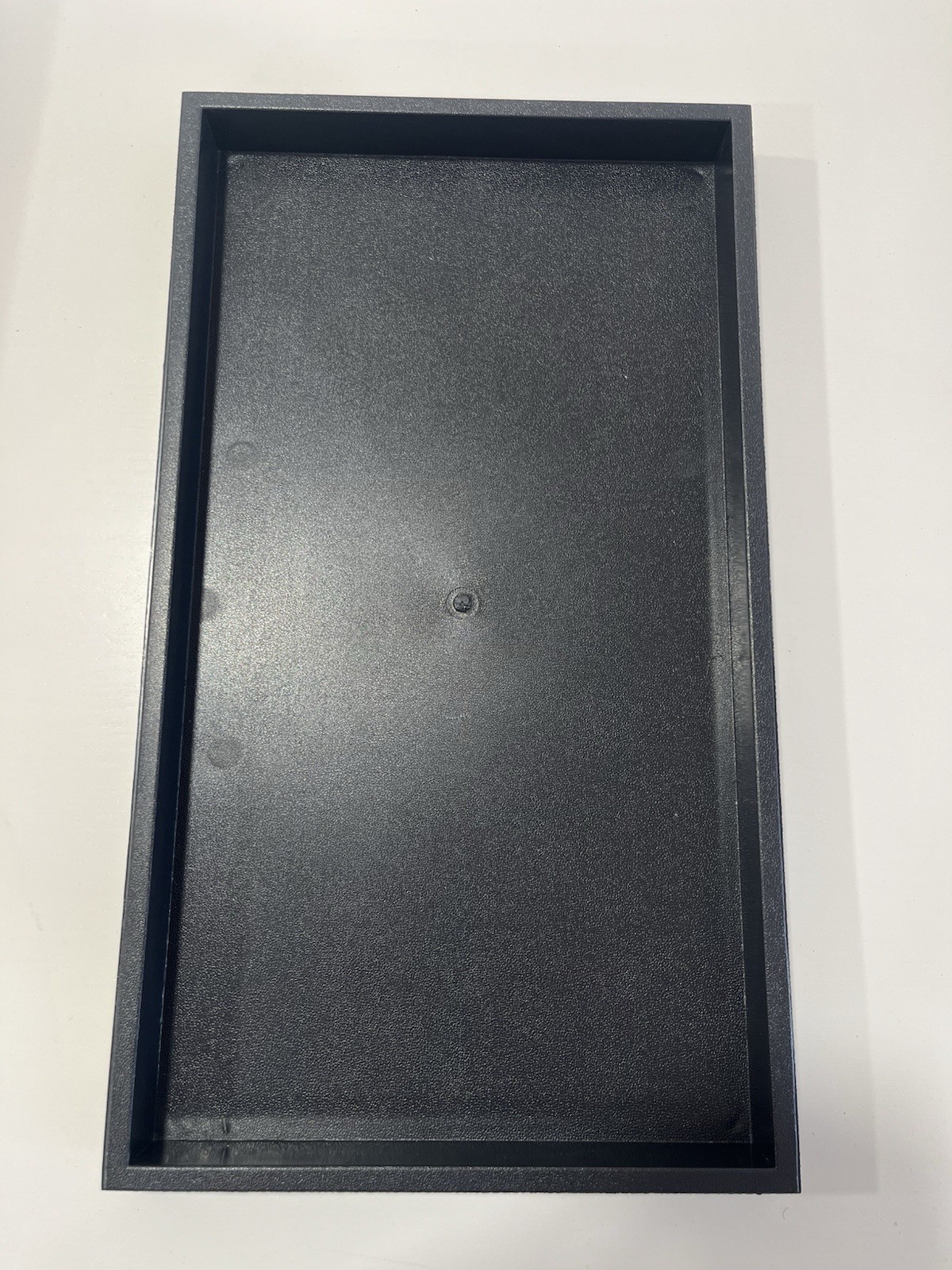 1" Standard Plastic Black Stackable Jewelry Display Tray With black velvet pad