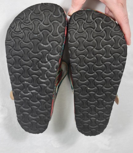 Calceo Peace Love Drangon Butterfly Maryjane Clogs Size 40/9 Hippie Festival - Picture 3 of 10