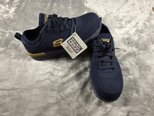 NEW Skechers Women's Bulkin Comp Toe Work Safety Shoe Size 7 Navy/Gold