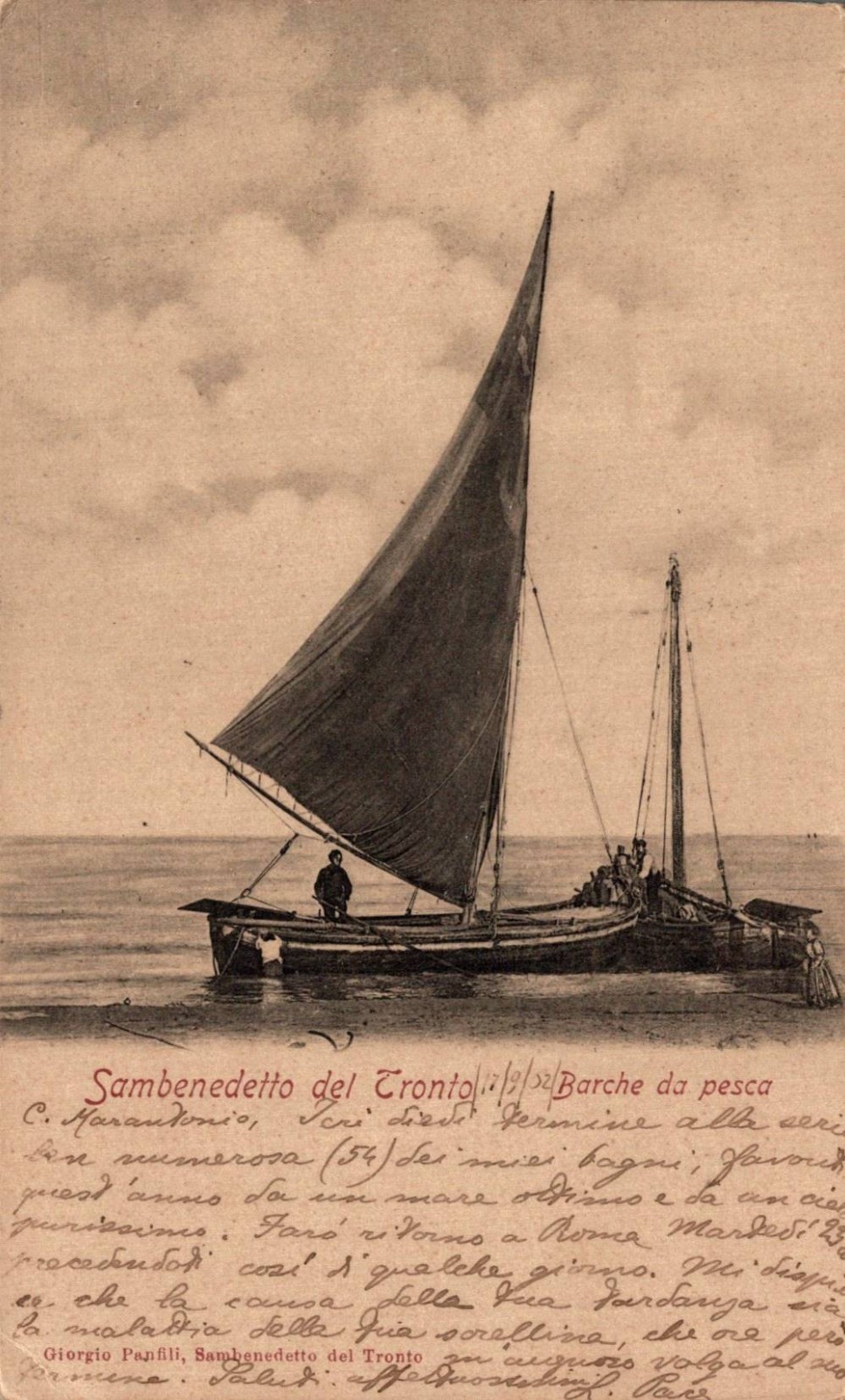 Ascoli Piceno S. Benedetto del Tronto Fishing Boats F. Small Shipped