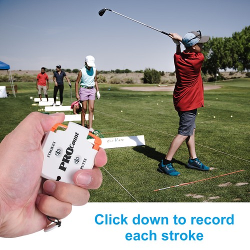Golf Score Counter 2 Digits Scoring Keeper Golf Stroke Counter White Orange 2pcs - Picture 5 of 5