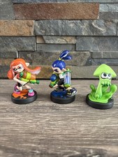 Nintendo Splatoon Inkling Boy, Girl, Green Squid Amiibo Trio Bundle - Lot of 3