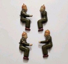 VINTAGE MARX TOYS TIN LITHO DRIVER MILITARY 3 INCH TALL LOT OF PIECES