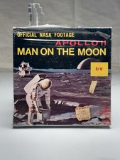 NASA Footage Apollo 11 Man on the Moon 8mm Film Reel Official B/W Columbia