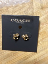COACH Gold Tone Mickey Mouse With C For COACH Logo NEW