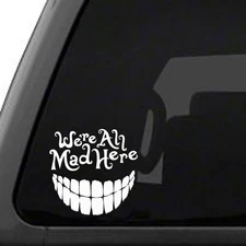 5"Signage Cafe Alice in Wonderland  Car Truck Motorcycle Windows Bumper Wall Dec