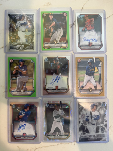 2026 Bowman Chrome lot Autos/Numbered/Inserts Ohtani, Made, Caglianoe, Burns