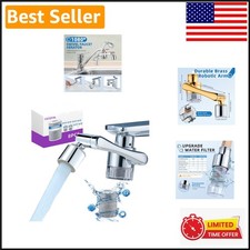 Luxury Sink Water Filter Extender with 1080 Swivel - Reduces 99 Chlorine 9pcs