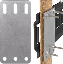 6 PCS Cargo Track Plate Rail Mounting Back Plate, Heavy Duty 6 PCS