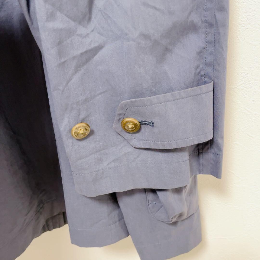 Burberry's Navy Bal-Collar Coat, Medium, Men's Blue Long-Sleeve Shirt thumbnail 16