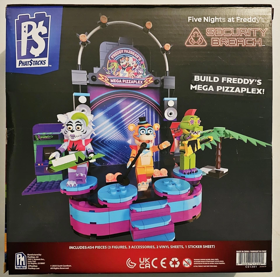FIVE NIGHTS AT FREDDY'S SECURITY BREACH MEGA PIZZAPLEX DELUXE BUILDABLE PLAYSET - Image 3 of 4