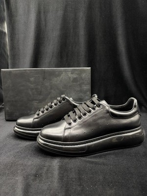 UNBRANDED Damen EU 40 Sneaker Plateau Schwarz Low Top Schnürer
