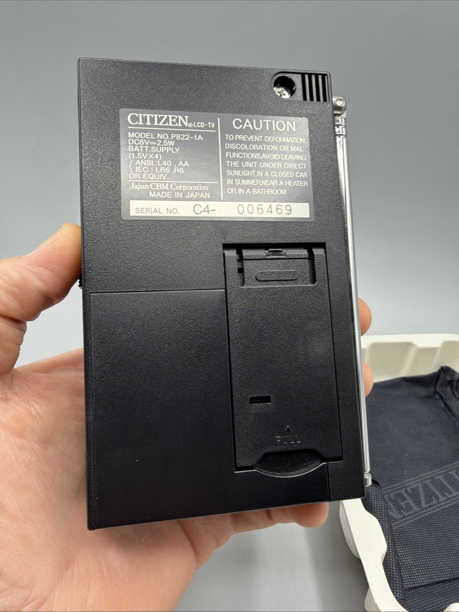 Citizen Pocket NTSC LCD Color TV Model P822A | eBay