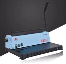 Manual 34-Square-Hole Desk Calendar/Wall Calendar Binder with Iron RingMechanism