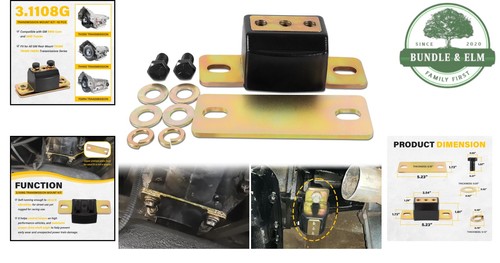 Transmission Mount Bracket Kit Polyurethane Steel for GM Cars Trucks 3.1108G - Foto 2 di 9