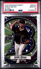 NOBLE MEYER 2023 Bowman Draft GLASS RC SSP PSA 10 Low Pop