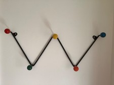 Vintage Sputnik Atomic Zig Zag Metal Coat Rack Hook 50s 60s ORIGINAL Mid Century