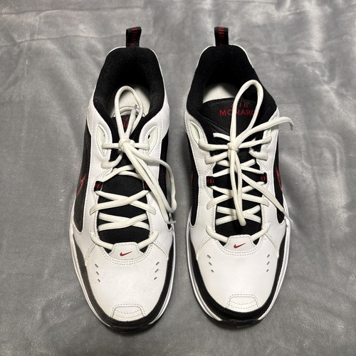 🔥Scarpa da passeggio Nike AIR MONARCH IV uomo bianca nera rossa 101 uomo 12 nuova con etichette🔥 - Foto 2 di 7
