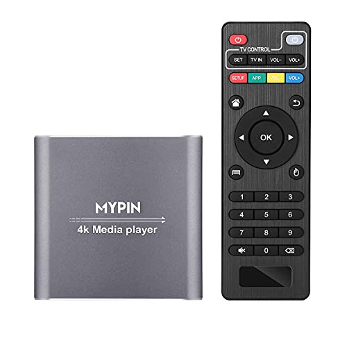 Lecteur Multimédia 4k HDMI Haute Résolution MYPIN Compact pour Lecture Vidéo Fluide 8To