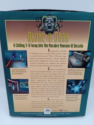 Alone in the Dark 1993 IBM PC Game 3.5" Floppy Big Box Completo I-Motion - Imagen 2 de 10