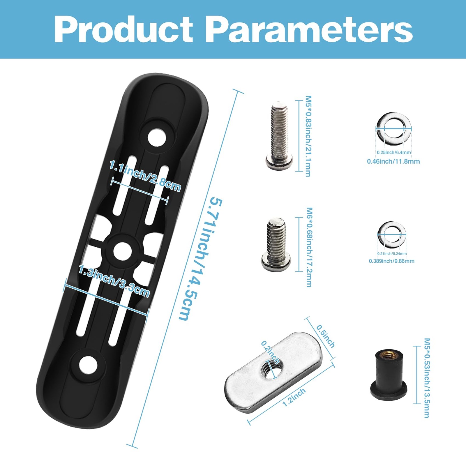 1004 2 PCS Kayak Paddle Holder Kayak Track Mount Accessories for Holding Stan...