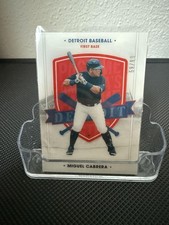 2021 Panini Chronicles #36 Miguel Cabrera America's Pastime Swatches Blue #/99