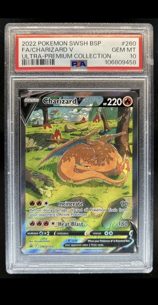 2022 Pokemon SWSH Black Star Promos Charizard V #SWSH260 PSA 10