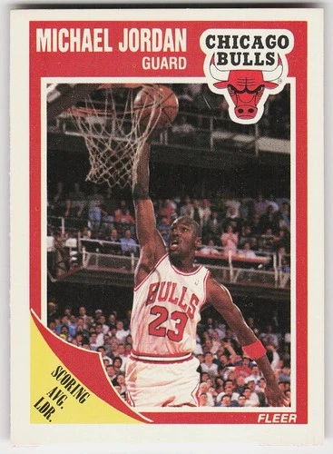 1989-90 Fleer #21 Michael Jordan BASKETBALL Chicago Bulls
