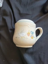 International Marmalade Vintage Salt and Pepper Shaker Set Geese Fruit Stoneware