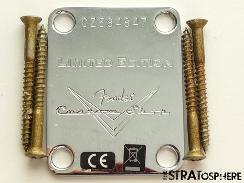 Fender USA Custom Shop 1963 Relic Telecaster NECK PLATE 63 Chrome Tele