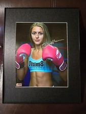 SEXY UFC PFL Champ MMA DAKOTA DITCHEVA Signed Autographed 8X10 Framed Photo COA
