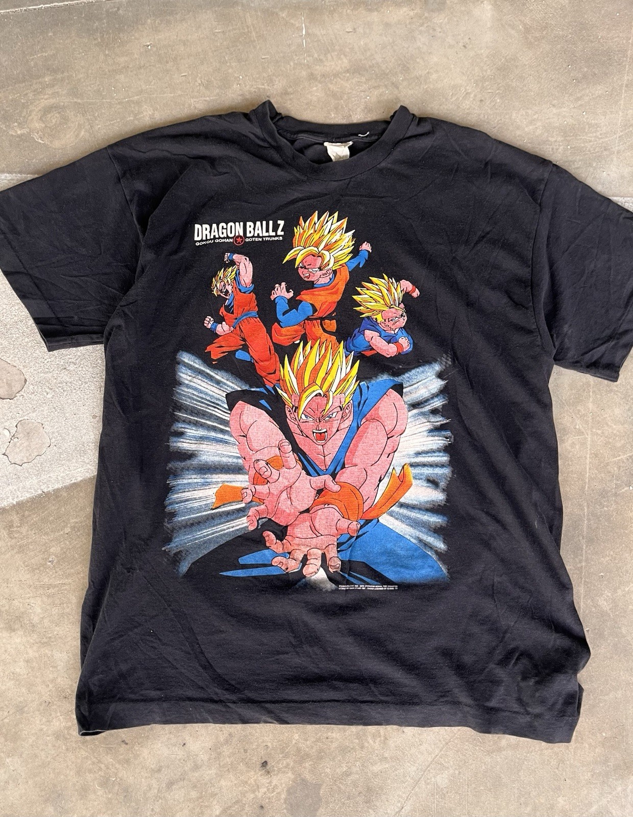 Dragon Ball Z  (1989 ) t-shirt vintage 1997   licensed by Edibas To