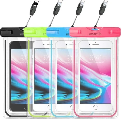 4 packs Waterproof Phone Pouch, Dry Bag Cover For Cellphone iPhone, Up to 7"