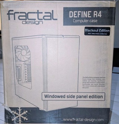 Fractal Design Define Blackout Edition R4 ATX Mid Tower Desktop Computer Case  