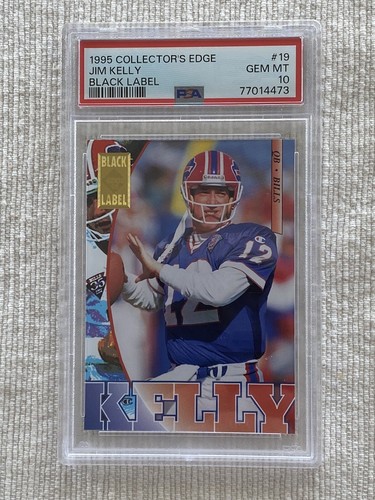 1995 Collectors Edge Jim Kelly Black Label Psa 10 Pop 4