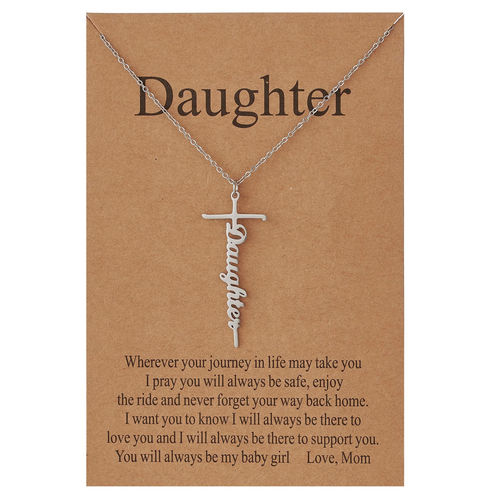 Daughter Gifts from Mother Daughter Cross Necklace for Women Religious Gifts ...