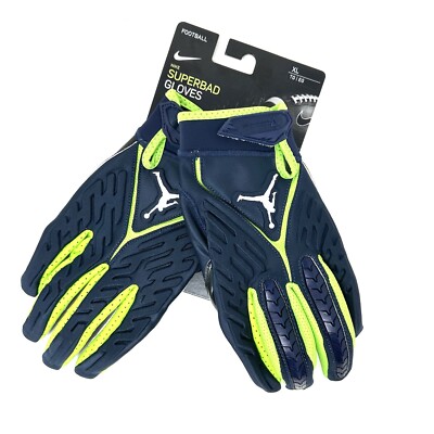 Jordan Superbad NFL Seattle Seahawks #33 Jamal Adams Mamba Mentality Gloves - XL