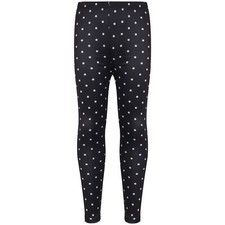 A2Z Kids Girls Legging Spotty Print Black Soft Comfortable Stretch Leggings 5-13