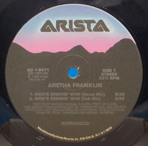 12" Single - Aretha Franklin "Who's Zoomin' Who (4 Versions)" NM BX4C - Picture 3 of 4