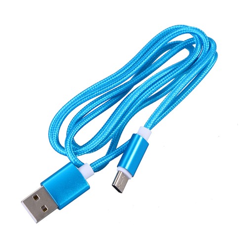 1M USB C Kabel Nylon Geflochtenes Schnellladegerät Schnelle