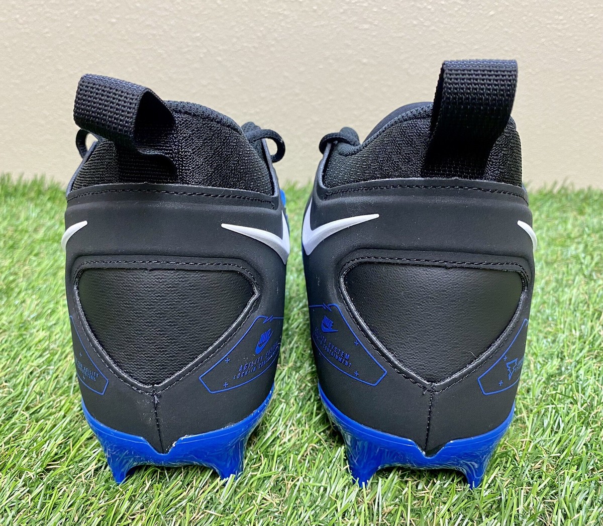 Nike Alpha Menace Pro 3 Football Cleats Black Royal CT6649-007 Men’s Size 10.5 Nike Alpha Menace Pro 3 Football Cleats Black Blue CT6649  main image 2