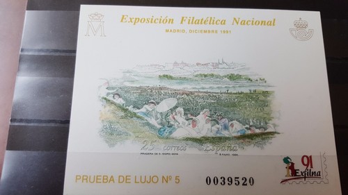 ESPAÑA 1991 - PRUEBA DE LUJO "EXFILNA'91", EDIFIL NUM. 24, NUEVA (**) PERFECTA.