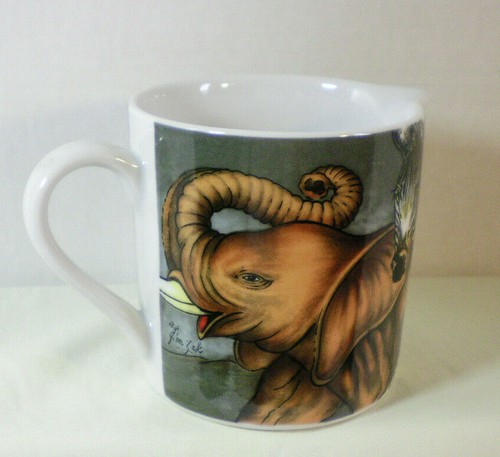 Elephant Zebra Lion Design Sakura La Menagerie Creamer 1996 by John Zak safari - Picture 6 of 8