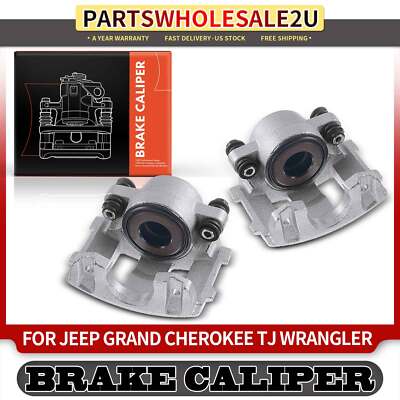2x Front Left & Right Brake Calipers for Jeep Grand Cherokee Wrangler